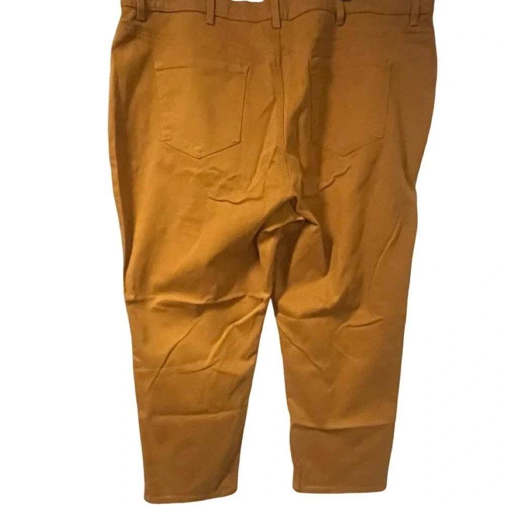 Gloria Vanderbilt Amanda Jeans‎ Mustard Yellow Tapered Leg Size 24W